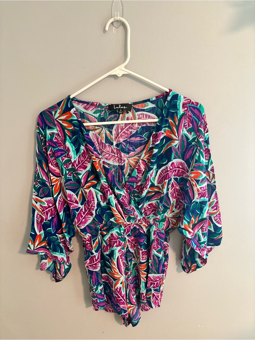 Lulu's Hypnotized Purple Print Romper